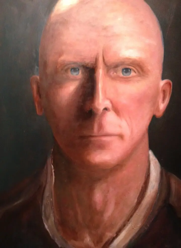 Zelfportret, olieverf van Ferry Breugem